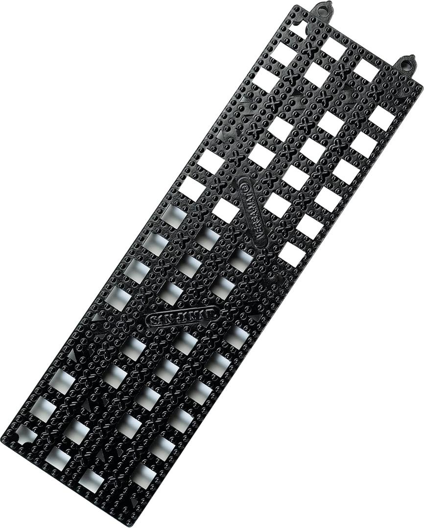 San Jamar Versa-Mat Bar Service Mat, Bar Mat, Bar Spill Mat with Non slip for Restaurants, Plastic, 3.5 x 12.5 x 0.63 Inches, Black (Pack of 12)