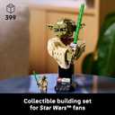 LEGO Star Wars: Attack of the Clones Yoda Bust with Lightsaber - Collectible Building Set for Adults, Ages 18+ - Star Wars Gift for Men & Women - Bedroom or Shelf Decor