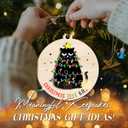 3 x Funny Cat Ornament 2025  Christmas Tree Killer Ornament Wooden Round Holiday Decoration with Cat Wrapped in Lights  Humorous Gift for Pet Lovers, Pet Owners & Christmas Tree Dcor