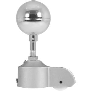 Flagpole Truck with Nylon Pulley and Aluminum Flagpole Ball Topper Ornament, Fit Standard USA Flag Poles of 1.6" to 2" Diameter, Fit for LED Pole Lights (Silver)