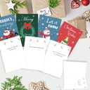 Christmas Cards With Envelopes & Matching Stickers, 20 Pack, 10 Personalized Designs, 4" X 6", Funny Boxed Christmas Greeting Cards,Happy Holiday Xmas Card (colorful)