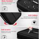 Ivoler Carrying Storage All in One Case for Nintendo Switch 2 (2025),Portable Travel All Protective Hard Messenger Bag Soft Lining 20 Games for Switch 2 Console Pro Controller Accessories Black
