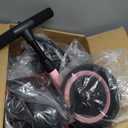 Newyoo Toddler Tricycle,Toddler Bike,Birthday Gifts and Toys for 1-3 Year Old Boys and Girls, Trike with Push Handle, Backrest and Safety Belt, Balance Bike, TR007, Pink