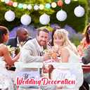 Threan 6 Pcs 3.93'' White Ball Christmas Ornaments Large Glitter Christmas Ball Ornament Sequin Foam Hanging Decorations for Xmas Wedding Party Holiday Decor