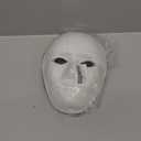 Oruuum DIY Face Masks, Paintable Paper Mask, White Masquerade Mask for Mardi Gras, Party Full Face Masks, 12 Pieces