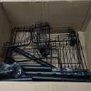 ADOVEL 4 Layer Corner Shower Caddy, Stainless Steel Constant Tension Pole Shower Organizer, Adjustable Corner Shower Shelf, Rustproof 3.3 to 9.8 ft (Black)