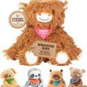 Lilly's Love Weighted Stuffed Animals for Adults & Kids 5lb Highland Cow Plush for Anxiety, ADHD & Sensory | Machine Washable Weighted Stuffed Animal w/Removable Insert | Hazel The Highland Cow