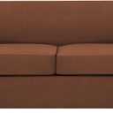 H.VERSAILTEX 3 Piece Stretch Sofa Covers for 2 Cushion Sofa Couch Covers for Living Room Sofa Slipcovers (Base Cover Plus 2 Seat Cushion Covers) Thicker Jacquard Fabric(Large Sofa, Caramel) (Medium-XL)