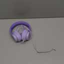 Kids Headphones, Wired Headphones for Kids Over Ear with Microphone, 85/94dB Volume Limiter Headphone for Girls Boys, Foldable Headphone for Learning & Entertainment, Gradient Deep Purple