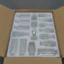 Glass Bud Vases in Bulk Set of 17, Transparent Clear Small Mini Vases for Flowers, Vintage Vase for Centepiece,Wedding, Table Decor, Baby Shower, Christmas, Home and Events