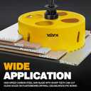 KATA Hole Saw for Recessed Lights: 6 Inch Hole Saw for Recessed Lighting with Dust Bowl - 6 in Hole Drill Cutter with Silicone Dust Catcher Tool for Drywall on Ceiling - Installing LED Can Light Home