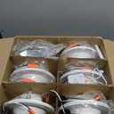 1 Pack 4 Inch LED Can Lights Retrofit Recessed Lighting, 5CCT 4 Inch Recessed Downlight Selectable 2700K-6000K Dimmable, 9W 630LM Recessed Lights with Metal Smooth Trim- ETL and Energy Star Certified