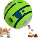 Interactive Puzzle Dog Treat Ball, Treat Dispensing Enrichment Dog Toys Ball, M, 3.46 in (8.8 cm)