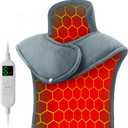 Heating Pad for Neck and Shoulders and Back - Electric Heating Pad for Pain Relief with 6 Heating Levels & 4 Time Setting, Christmas Birthday Gifts for Women Men Dad Mom Elderly (20" x 30")