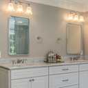 ANDY STAR Chrome Mirrors for Bathroom, 24x40’’ Chrome Rounded Rectangle Mirror Stainless Steel Metal Tube Framed (Anti-Rust), Wall-Mounted Horizontal/Vertical