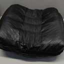 Extra Large Seat Cushion, Thick Chair Cushion Booster for Office Chair, to Rise Height, Velvet Cover with Handle and Anti-Slip Bottom, PP Cotton Filling, Coccyx Pain Relief (Black, X Large)