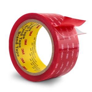 3M Double Sided Tape 2" x15.4Ft, Clear 4905 Heavy Duty Mounting Adhesive Waterproof Foam Tape for Home Office Car Deco, 0.02in Thick