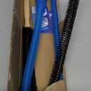 2 Pieces Dryer Vent Cleaner Kit Compatible with Most Vacuum Cleaner, Dryer Lint Brush and Vacuum Hose Attachment with Universal Connector, Quickly Lint Remover (Blue)