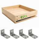 WHHTJOY Pre-Assembled Pull Out Cabinet Drawer 14" W x 21" D x 5.5" H