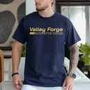 Funny Valley Forge Automotive TShirt, S, Navy Blue 