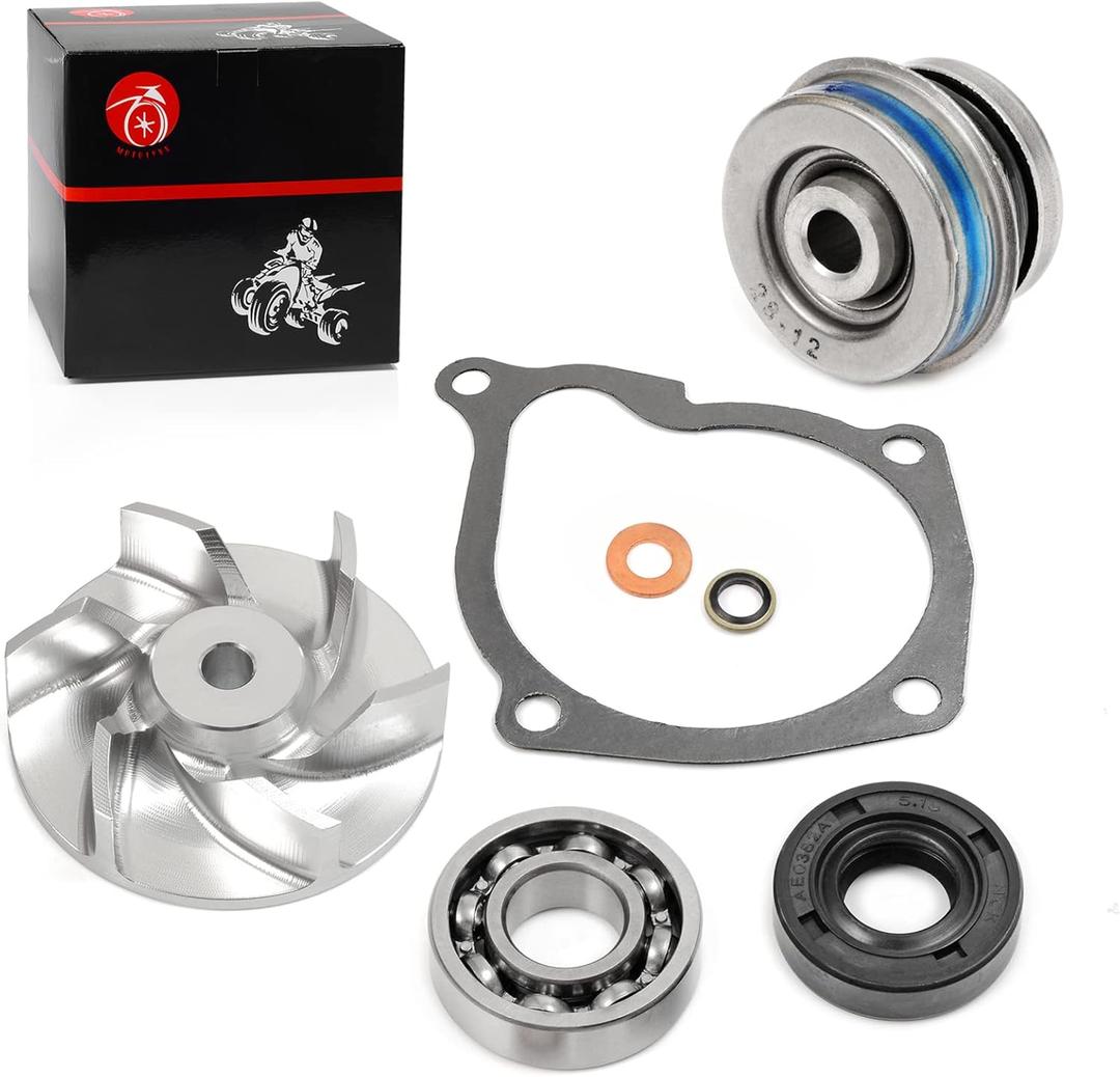 Water Pump Seal Mechanical Seal Impeller & Oil Seal Gasket Bearing Kit Compatible with Polaris Sportsman 500 HO Ranger Magnum Scrambler Big Boss ATP Hawkeye Worker 425 400 450 500 OEM 3084837 3086840