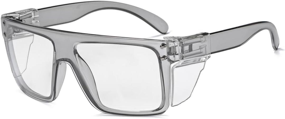 Photochromic Anti Bluelight UV400 Auto-Darkening Clear to Smoke Lens Transitional ANSI Z87.1 Safety SunglassesGlasses