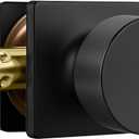 Haidms Black Door Knob Interior, Closet Door Knobs Matte Black Door Knobs Passage Door Knob for Closet Hallway (1 Pack)