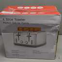 Toaster 4 Slice Retro Stainless Steel,Best Prime 4 Slice Toaster Wide Solt with 7 Shade Settings, Perfect for Waffles, Bagels and More Lainsten T-527