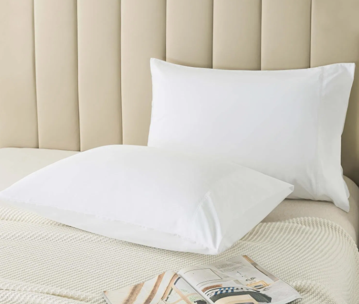 Oeko-tex Bed Pillows Queen White 2 Pack