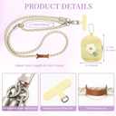 WOZEAH Cell Phone Lanyard Crossbody with Mini Pouch for Women,Detachable Phone Strap for Cellphone Case with Tether Tab