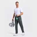 ZENGVEE Sweatpants for Men Athletic with Zipper Pockets Workout Sweat Pants Lightweight for Jogging Gym Running Track Exercise Training Lounge Open Bottom 3029 Darkgray S (Gray, S)