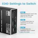 HDMI ARC to Optical Audio Adapter, NEWCARE 4K@60Hz H DMI Audio Splitter Converter, HDMI to Optical Toslink SPDIF+3.5mm Jack AUX Audio Out, Metal HDMI Audio Extractor Support Blue-Ray Play Soundbar