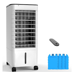 Windowless Portable Air Conditoners, 3-IN-1 Portable AC with Remote, 12H Timer &1.16Gal Tank, 45° Oscillation, 3 Modes 3 Speeds, Fast Cooling Quiet Ventless Swamp Cooler for Room Home Office, Ivory