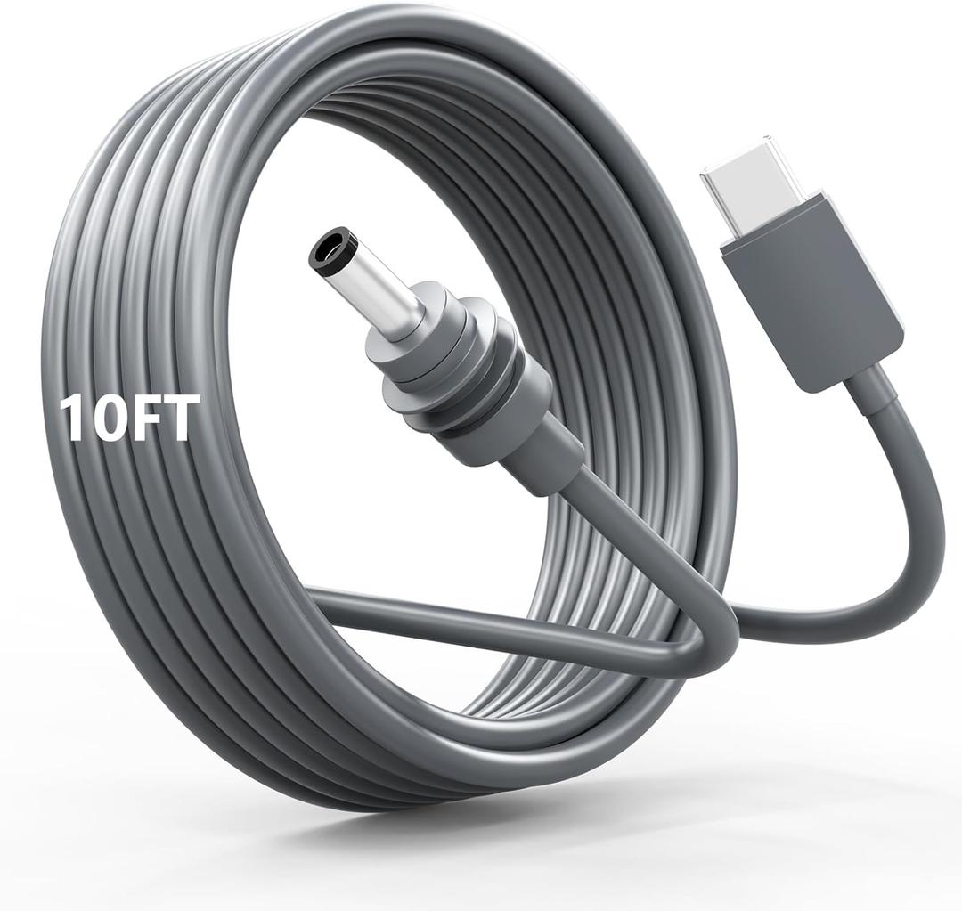 Starlink Mini USB C to DC Power Cable, 10FT/3M Starlink Mini Cable USB Type-C Input to DC Cord, Work with 100W+ PD Source Power Bank 20V PD Charger, Waterproof Accessories