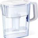 AQUAPHOR 5 Cup Compact Water Filter Pitcher with 1 x B15 Filter | Reduces Chlorine & Heavy Metals | Fast Flow Water Filtration | BPA-Free & Dishwasher Safe | Improved & Filtered Water | White