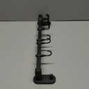 AmoiChic Adhesive Wall Mounted Pot Pan Rack, Kitchen Wall Mounted Detachable Pan Lid Utensils Organizer Hanging Rail with 8 Hooks for Kitchen Bathroom Bedroom, 17.7''