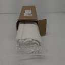 Ivory Damask Quilt Twin Size Bedding Sets with 1 Pillow Sham, Cream Boho Bedspread Lightweight Soft Farmhouse Vintage Bohemian Coverlet Retro Jacquard Pattern Bed Cover for All Season, 2 Pieces