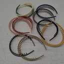 SMASOLO 10Pcs Plastic Hair Bands with Teeth for Women Comfortable Non Slip Head Accessories for Washing Face Daily Use and Various Hairstyles Lightweight and Durable Design