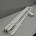 Cordless Room Darkening Venetian Blind - 36 Inch Width, 64 Inch Length, 2" Vinyl Slat Size - White - GII Luna Light Filtering Horizontal Mini Windows Blinds for Interior by Achim Home Decor