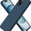 for iPhone 15 Case Liquid Silicone Slim Shockproof Protective Cover 6.1 Inch Anti-Scratch Drop Protection,Cobalt Blue