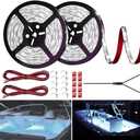 LED Boat Strip Lights, 32.8FT Marine Pontoon Led Lights, Waterproof Boats Interior Light, Under Gunnel Light, Boats Deck Lighting, Night Fishing Lighting for Pontoon Bass Fishing Yacht Kayak (White)