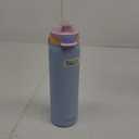 Ello Pop & Fill Stainless Steel Water Bottle with Quick Fill Technology, Double Walled Vacuum Insulated Metal, Leak Proof Locking Lid, Sip & Chug, BPA Free, Holiday Gift for Him Her, 22oz, 32oz, 40oz (Coastal Sunrise)