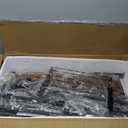 Bar Cart for The Home, Rolling Home Bar Serving Cart on Wheels with Wine Rack and Glass Holder, 3 Tier Liquor Beverage Cart for Home Bar, Brown