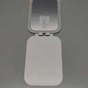 Gospire Ultra-Slim Lighted Travel Makeup Mirror with Lights and Magnification, Rechargeable 3X Magnifying Mirror with 3 Light Colors & Adjustable Brightness, LED Compact Mirror for Purses - White