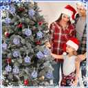 12 Pcs Chinoiserie Blue and White Balls Ornaments for Centerpiece Bowls Farmhouse Basket Tray Vases Decoration Gifts for Easter Basket Fillers Table Setting Spring Party, 2.75inch