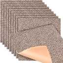 Feather Peel and Stick Carpet Tiles, Attached Cushion, Easy DIY Install, Soft Residential Carpet, American Made, Seamless Appearance, Plush (10 Tiles - 22.5 Square Feet) (Soar, 18x18)