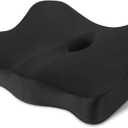 Seat Cushion & Lumbar Support Pillow Set for Office Chair
