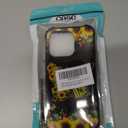 Compatible with iPhone 14 Pro Case Reinforced Four Corner Shock-Absorbing Anti Slip Soft TPU Frame Case Compatible with iPhone 14 Pro 6.1inch for Girls/Women Pattern Sunflower Butterfly