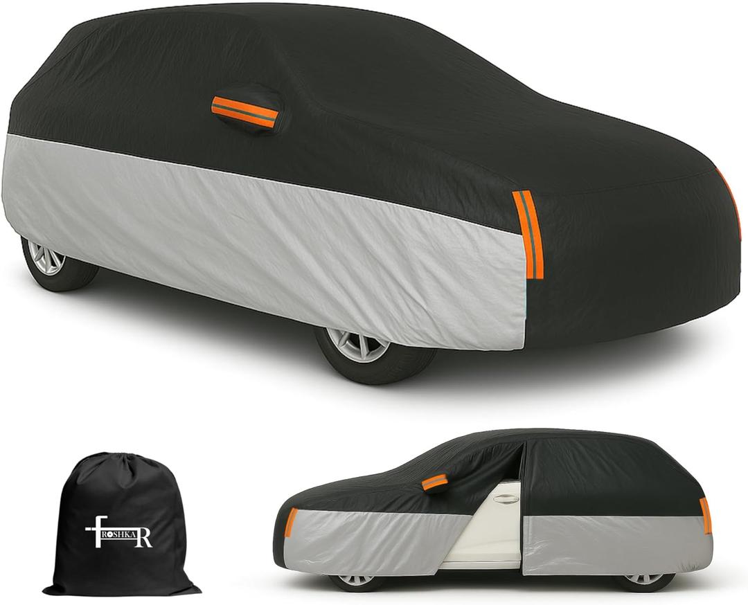Hatchback Car Cover Waterproof All Weather, Outdoor Car Covers for Automobiles, Universal fit for Hatchback (Length up to 169 inch) C1