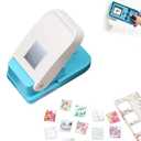 1X0.8inch Rectangular Postage Stamp Puncher,Rectangle Lever Action Stamp Punch,Stamp Punch for Paper Crafting Scrapbooking, DIY Card Making Arts Crafts Supplies